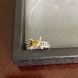 COPY - Pandora ring with green stone